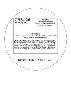 10 Point India Pale Ale June 2014