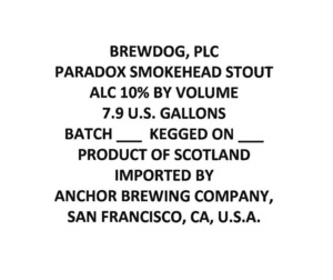 Brewdog Paradox Smokehead June 2014