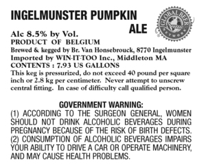 Ingelmunster Pumpkin Ale 