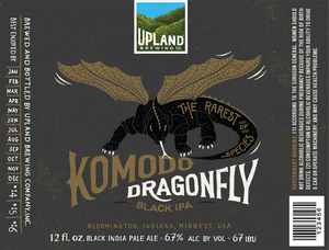 Upland Brewing Company Komodo Dragonfly Balck IPA