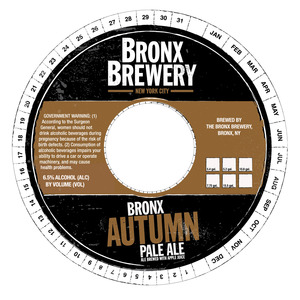 The Bronx Brewery Bronx Autumn Pale Ale June 2014