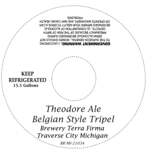 Theodore Belgian Style Tripel June 2014