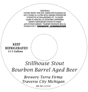 Stillhouse Stout Bourbon Barrel Aged Beer July 2014