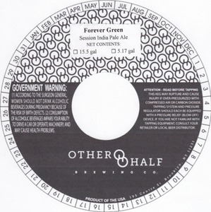 Other Half Brewing Co. Forever Green July 2014