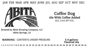 Abita Coffee Dog July 2014