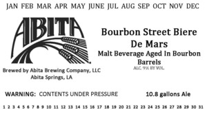 Abita Bourbon Street Biere De Mars July 2014