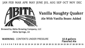 Abita Vanilla Naughty Quaker