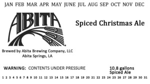 Abita Spiced Christmas Ale July 2014