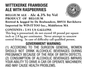 Wittekerke Framboise 