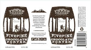 Three Creeks Brewing Company Fivepine Chocolate Porter July 2014