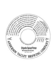 Anderson Valley Brewing Company Chipotle Spiced Porter July 2014
