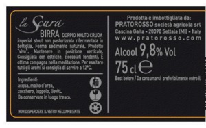 Pratorosso Birra La Scura July 2014