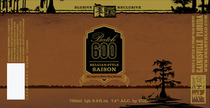 Swamp Head Brewery Batch 600