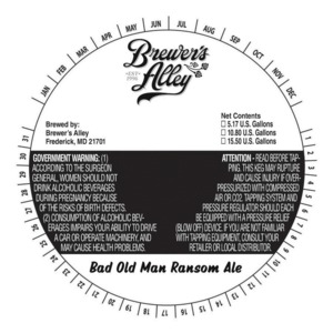 Brewer's Alley Bad Old Man Ransom Ale