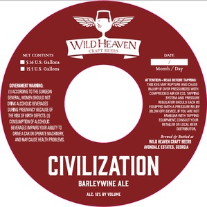 Wild Heaven Craft Beers Civilization Barleywine