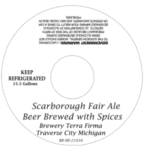 Brewery Terra Firma Scarborough Fair Ale July 2014