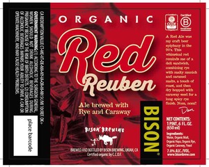Bison Brewing Red Reuben July 2014