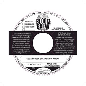 Bloom Brew Cedar Creek Strawberry Wheat
