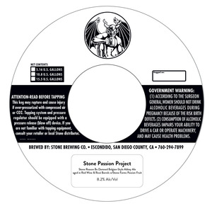 Stone Brewing Co Stone Passion Project July 2014
