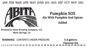 Abita Pumpkin Sos July 2014