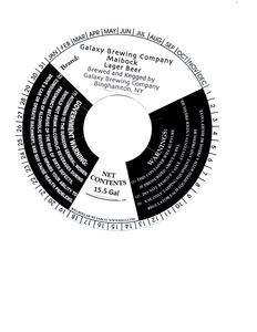 Galaxy Brewing Company Maibock July 2014