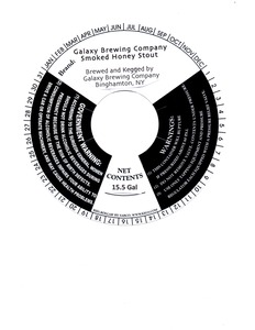 Galaxy Brewing Company Smoked Honey Stout July 2014