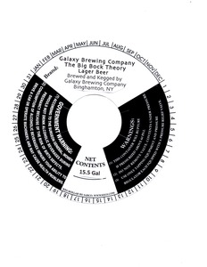 Galaxy Brewing Company The Big Bock Theory July 2014