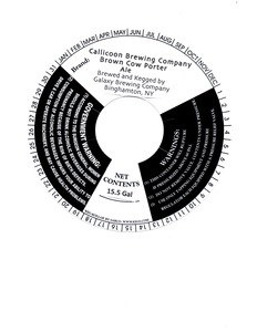 Callicoon Brewing Company Brown Cow Porter July 2014