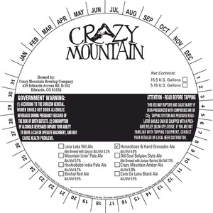 Crazy Mountain Horseshoes And Hand Grenades