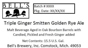 Bell's Triple Ginger Smitten Golden Rye Ale July 2014