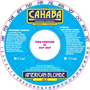 Cahaba Brewing Company American Blonde Ale July 2014
