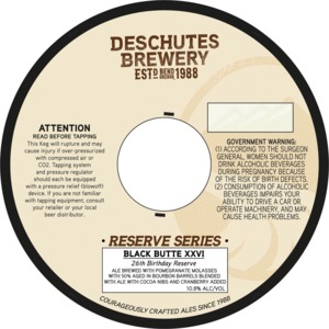 Deschutes Brewery Black Butte Xxvi July 2014