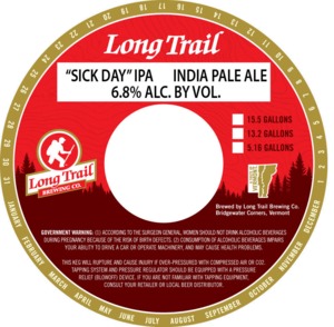 Long Trail "sick Day" IPA July 2014