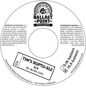 Ballast Point Tim's Nuptuale