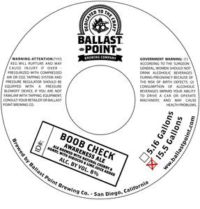 Ballast Point Boob Check July 2014