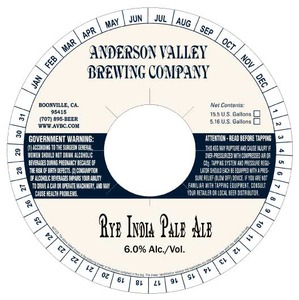 Anderson Valley Brewing Company Rye