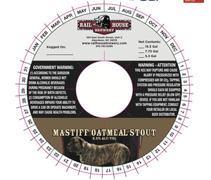 Railhouse Brewery Mastiff Oatmeal July 2014