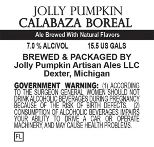 Jolly Pumpkin Artisan Ales Calabaza Boreal July 2014