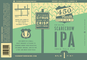 450 North Brewing Company Scarecrow IPA July 2014