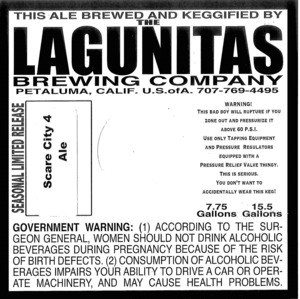 The Lagunitas Brewing Company Scare City 4 July 2014