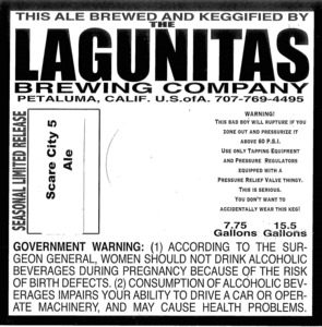 The Lagunitas Brewing Company Scare City 5 July 2014