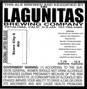 The Lagunitas Brewing Company Scare City 6 July 2014