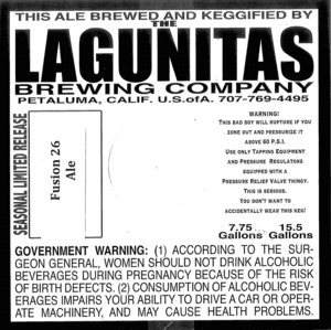 The Lagunitas Brewing Company Fusion 26 July 2014