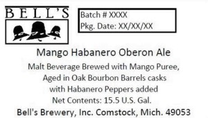 Bell's Mango Habanero Oberon Ale July 2014