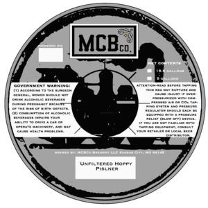 Mcbco Unfiltered Hoppy Pilsner July 2014