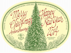 Anchor Brewing Merry Christmas/happy New Year July 2014