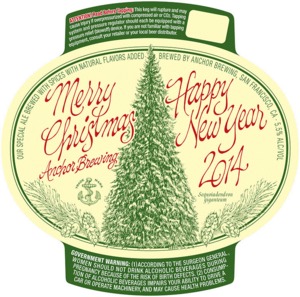 Anchor Brewing Merry Christmas/happy New Year