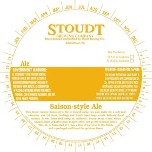 Stoudt Saison-style Ale July 2014