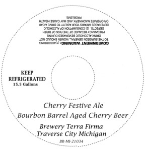 Cherry Festive Ale Bourbon Barrel Aged Cherry Beer