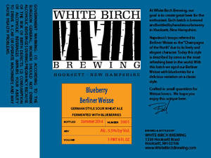 White Birch Brewing Blueberry Berliner Weisse